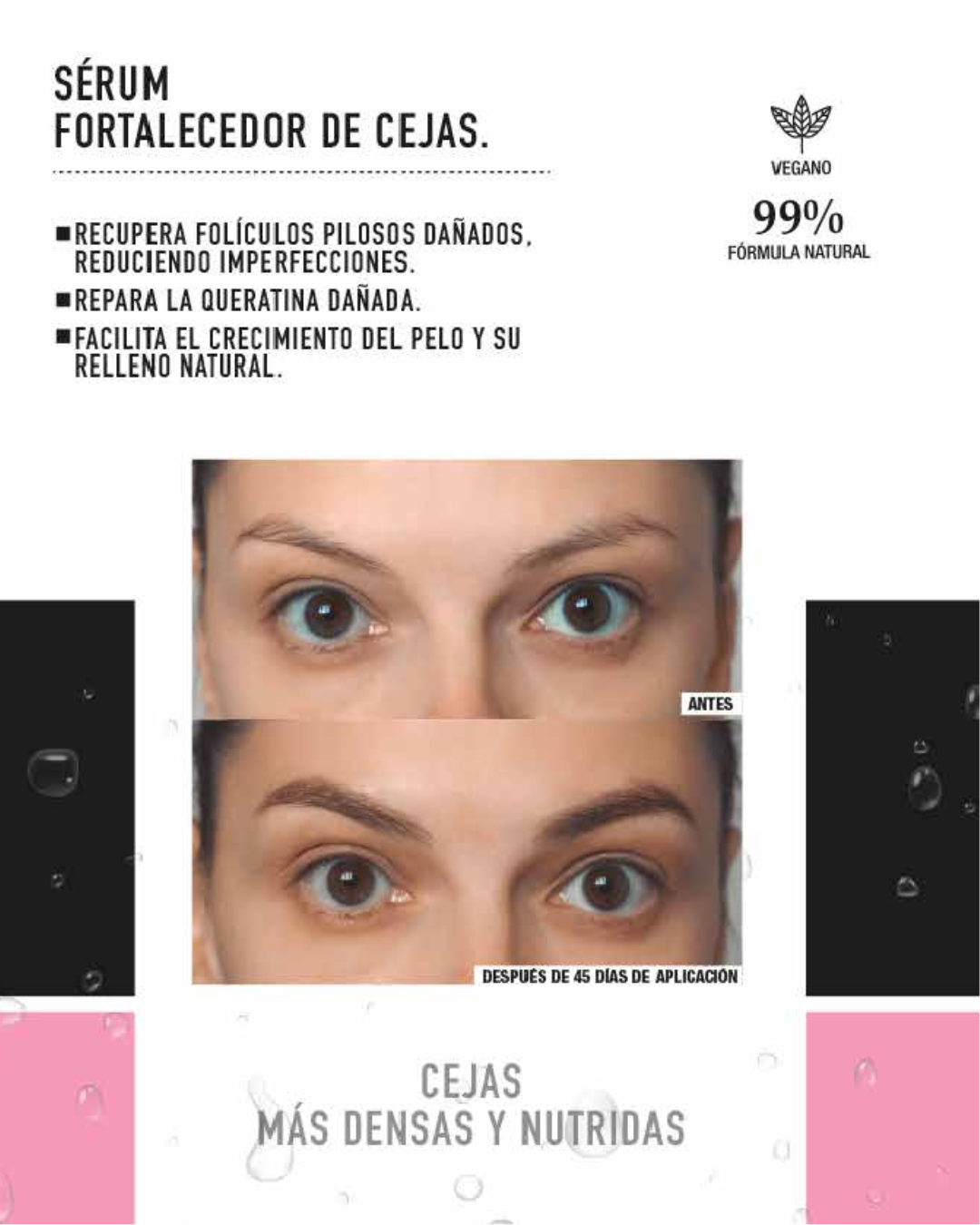 Serum de Crecimiento de Pestañas y Cejas PEPTIDE T98 Tahe