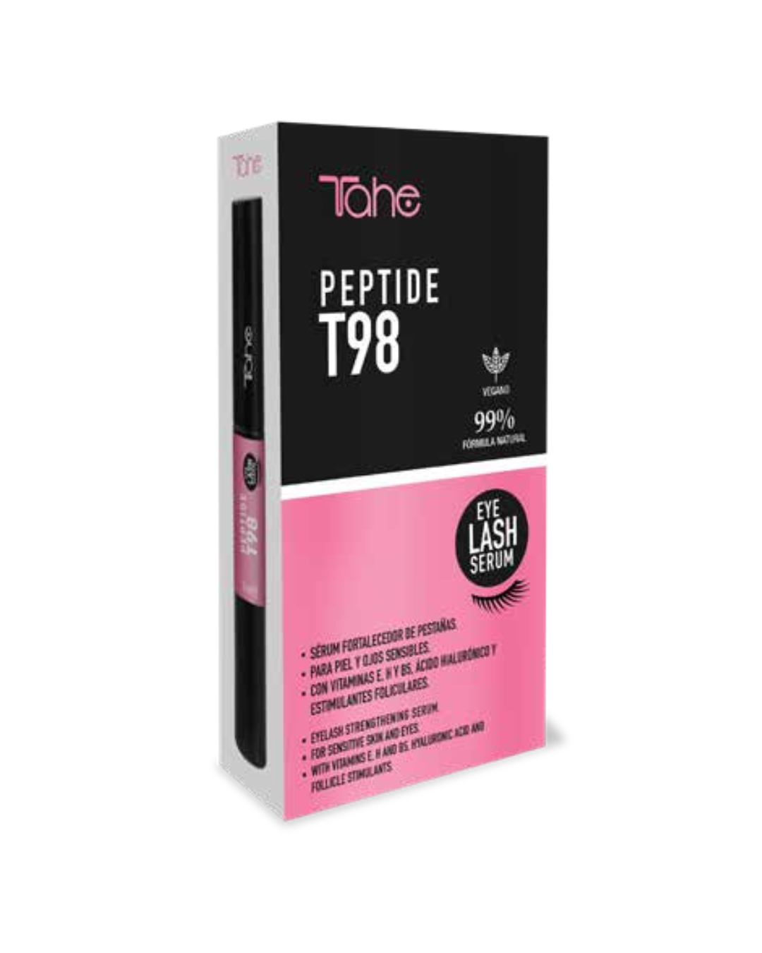 Serum de Crecimiento de Pestañas y Cejas PEPTIDE T98 Tahe