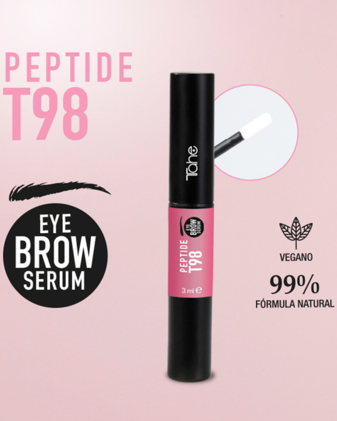 Serum de Crecimiento de Pestañas y Cejas PEPTIDE T98 Tahe